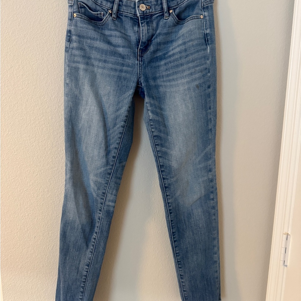 White House Black Market Blue Skinny Jeans